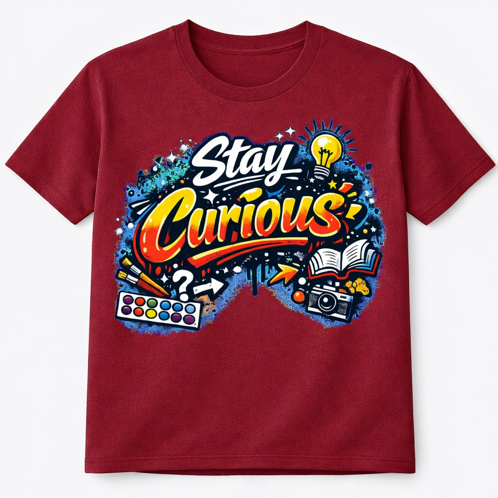 Stay Curious (Maroon)